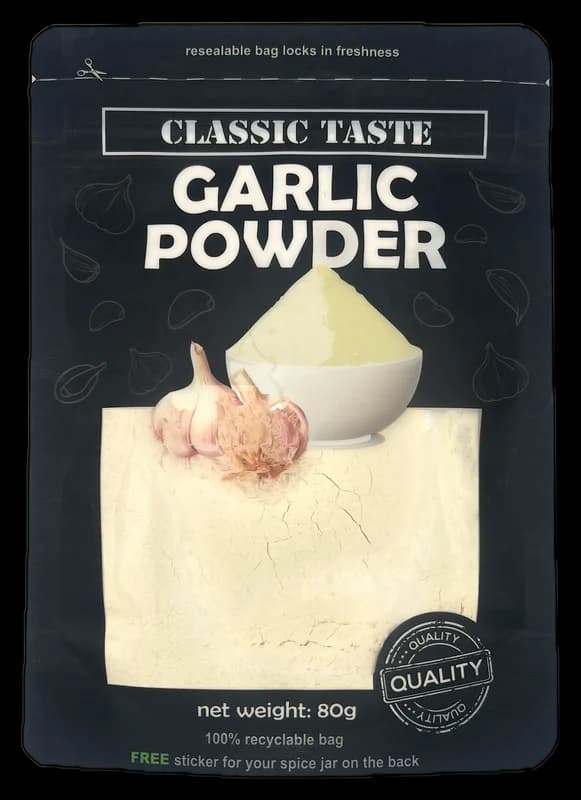 Classic Taste Garlic Powder pouch, front