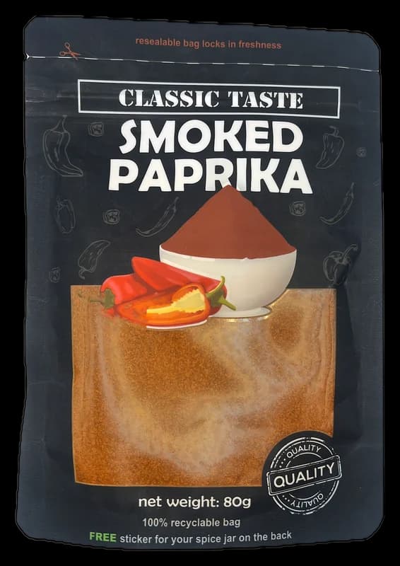 Classic Taste Smoked Paprika pouch, front